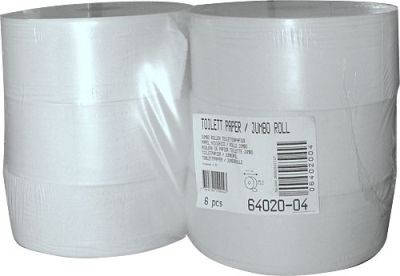 Jumbo toalettpapír 2 rétegű, törtfehér, 6x380 méter/karton