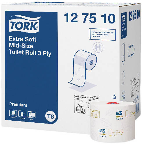 Tork Premium kompakt toalettpapír tekercs extra soft