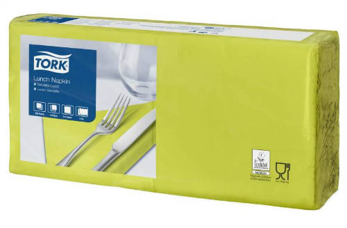 Tork lime Lunch szalvéta 200 db/csomag