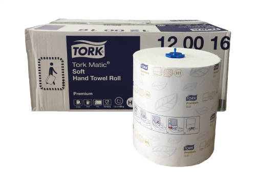 Tork Matic Soft H1 tekercses kéztörlő 2 rétegű, fehér, 6x120 méter/karton