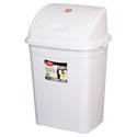 PLANET billenőfedeles, műanyag, LUXURY fehér szemetes 16 literes