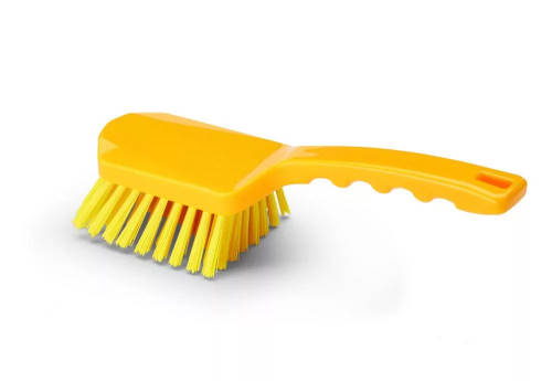 Igeax kézi kefe rövid nyéllel 260x105x95 mm sárga