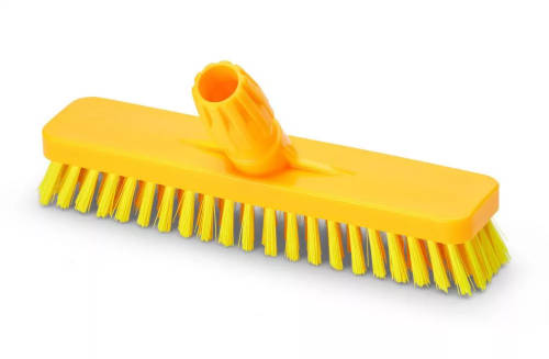 Igeax padlósúroló kefe 30 cm 315x65x145 mm sárga