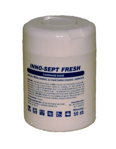 Inno-Sept Fresh fertőtlenítő törlőkendő 50 db/doboz