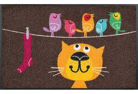 Wash & Dry Design Birds on wire mosható lábtörlő 50x75 cm