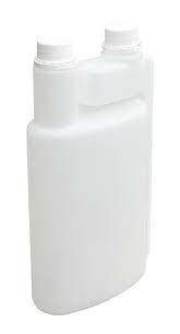 Dupla nyakú adagolóflakon kupakkal