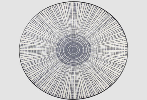 Wash & Dry Design Cascara Grey kör alakú mosható szőnyeg 85x85 cm