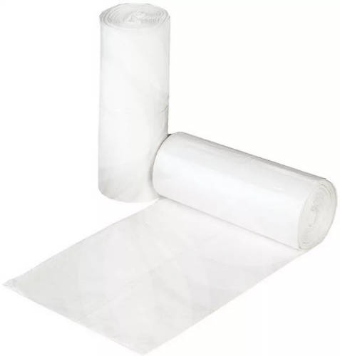 Szemetes zsák 40 literes, 55x65 cm, 16 mikronos, 20 db/ tekercs, fehér
