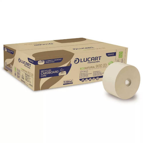 Lucart ECO Natural 900 ID Autocut mini közületi toalettpapír 2 rétegű, 12x202 méter/karton