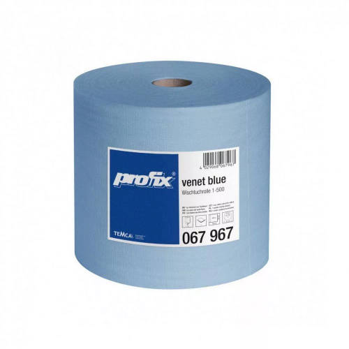 PROFIX Venet Blue ipari törlőkendő, kék, 1 rétegű, 500 lap/tekercs