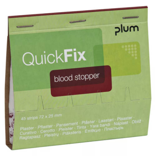 Plum QuickFix 45 db-os Blood Stopper vérzéscsillapítós sebtapasz utántöltő