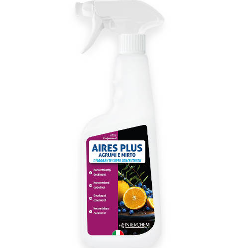 Aires Plus Agrumi e Mirto (citrus és mirtusz) légfrissítő és textilillatosító koncentrátum 750 ml