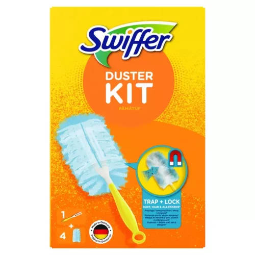 Swiffer Duster portörlő KEZDŐSZETT: nyél+4 db portalanító utántöltő