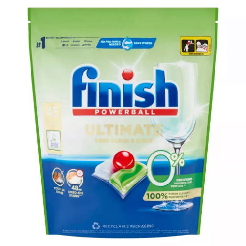 Finish Ultimate All in 1 Zero mosogatógép-kapszula EcoLabel 45 db/csomag